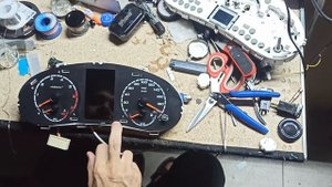 Ремонт щиток с навигацией приора