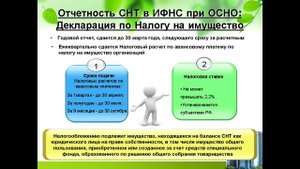 Какую отчетность сдают СНТ