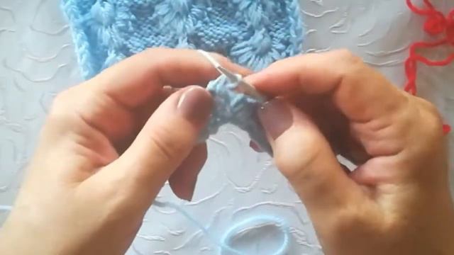 Вяжем спицами оригинальную узор из цветов. Просто ,красиво,необычно. смотреть онлайн