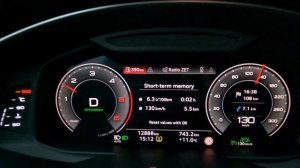 2021 Audi A6 C8 40 TDI 2.0 (204 HP) S-Tronic | fuel consumption test on motorway, highway