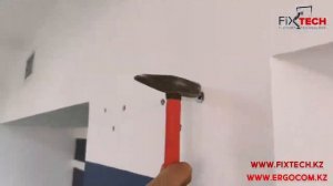 Монтаж телевизора 50" на гипсокартоновую стену по средствам кронштейна NB C2T