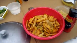 Говядина в томатном соке, в казане на костре! Обалденно вкусно!