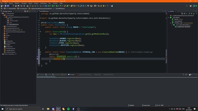1.17/1.18 Minecraft Forge Modding Tutorial - Creative Tabs смотреть онлайн