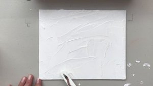 Gessoing canvas. Грунтовка холста.