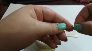 Колосок (пшеницы) из бисера. Мастер класс. Осенняя композиция в корзинке ч. 2