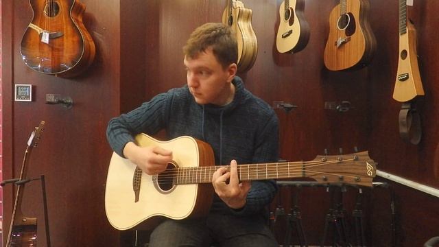 Обзор гитара LAG TRAMONTANE T70D отзыв!!! смотреть онлайн