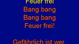 RAMMSTEIN - FEUER FREI (KARAOKE)