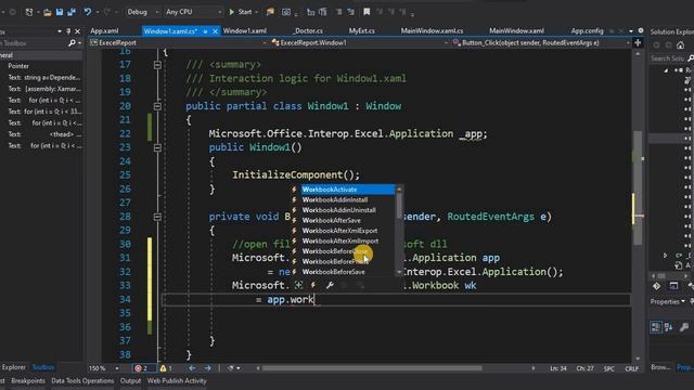 Open Excel file using C# part1 смотреть онлайн
