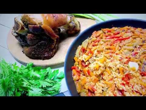 СВИНАЯ РУЛЬКА в Духовке и Рис с Овощами. Что приготовить на ужин?