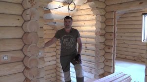 Скрытая электропроводка в доме из оцилиндрованного бревна. #Электромонтаж с Игорем Гумени.