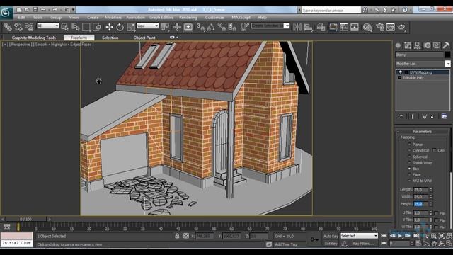 14 Текстурирование дома в 3d max смотреть онлайн