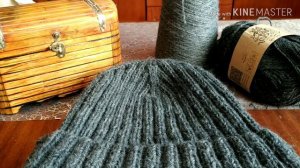 Готовая работа// Простая шапка спицами по МК #светлана_коломиец