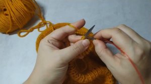 Детский #Капор или Капюшон спицами. Подробный МК