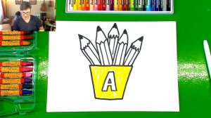 Урок рисования для детей / Рисуем цветные карандаши / рисунки для детей