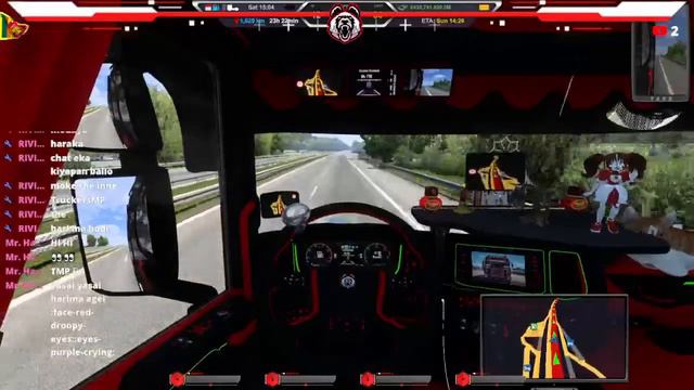 Truck එකේ දුර ගමනක් | TruckersMP | Euro truck simulator 2 | RED PANDA GAMING | Live🔴