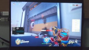 Overwatch on Surface Pro X SQ1 (Windows 10 on ARM)