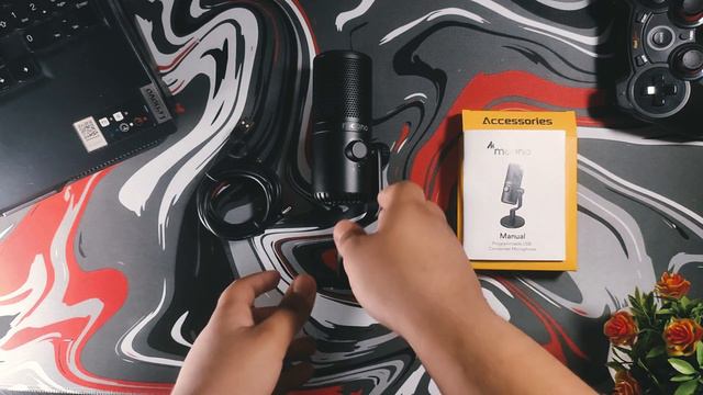 RGB IN MICROPHONE = BETTER FPS || MAONO DM30 CONDENSOR MICROPHONE || REVIEW & UNBOXING