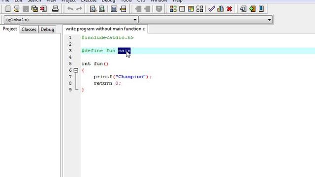 C Language Interview and Tricky Question 2 Write a program without main function