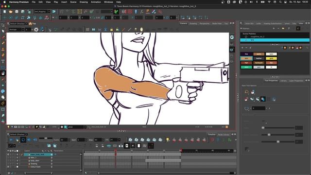 ROUGH LINE ART in TOON BOOM HARMONY (Tutorial) – Featuring Lara Croft смотреть онлайн