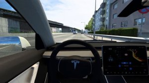 Tesla Model 3 2018 | ETS2 | Steering wheel gameplay