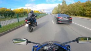 yamaha fz6 на заднем
