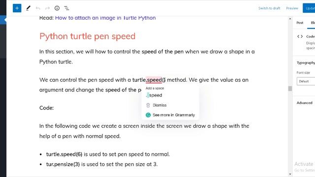 How to control speed in Python Turtle | Python Turtle Speed Control