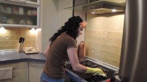 Быстрая уборка на кухне