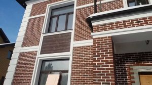 Пирог системы фасадного утепления Ceresit с облицовкой клинкерной плиткой