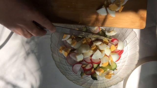 Простой салат с редиской/Salat with radish
