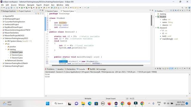 Selenium WebDriver with Java - Online Automation Testing Training - January 2023 Batch - Session 3 смотреть онлайн