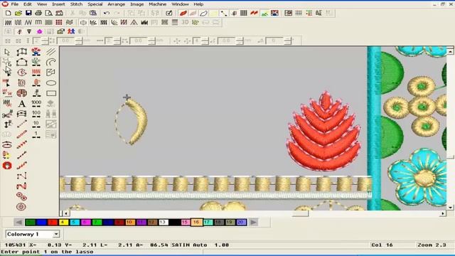 Wilcom Design Training || Wilcom Software Design Toutreal || Best Embroidery Design (pat-19)