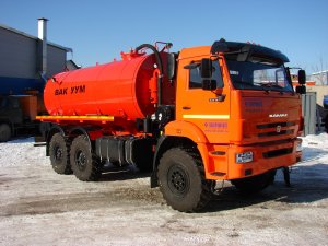 Машина вакуумная МВТ10 на шасси Камаз 43118объём 10м3, термос от -40 до +40С, насос КО-505 (310м3/ч)