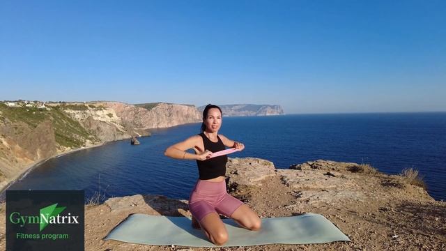 Тренировка на всё тело с резинкой program gymnatrix be model 03 (full body workout)