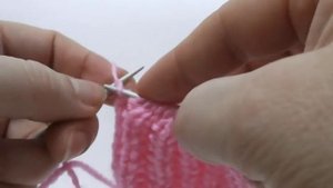 Узоры спицами - Польская (граненая) резинка.