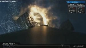 Space X Возвращение первой ступени ракетоносителя Falcon 9. 14.01.2017 г.