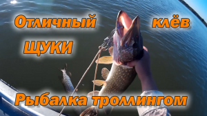 Попал на отличный клёв щуки! Вечерняя рыбалка. Троллинг