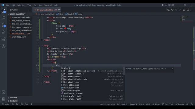 Error Handling & Try Catch in Javascript | JavaScript Tutorial #javascript #error