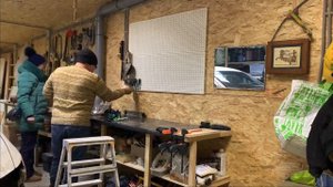 Благоустройство гаража,настенные панели для хранения инструмента.