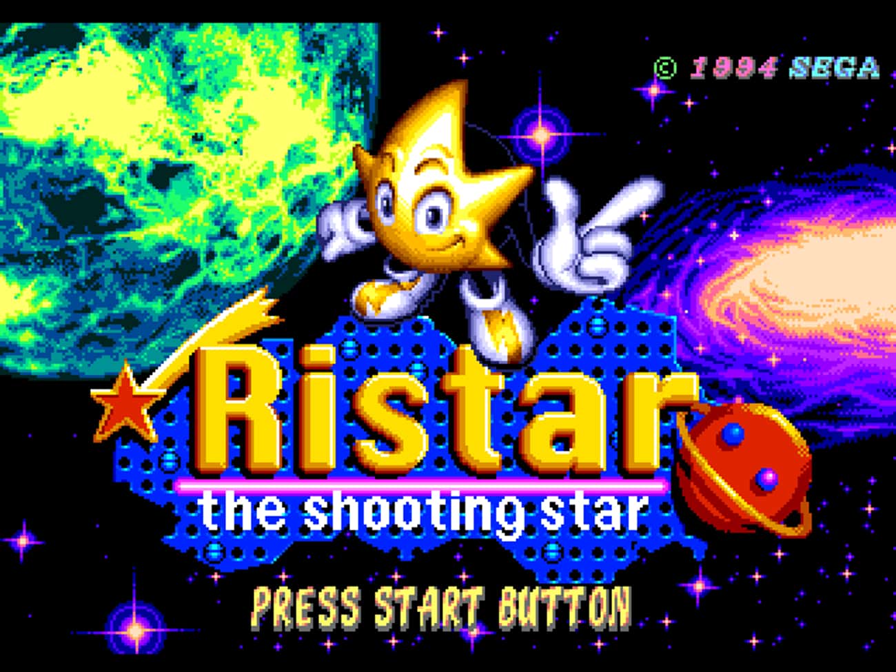 Ristar все бонусы и конечные пароли Sega Mega Drive / Genesis / GENS