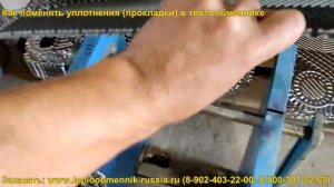 Как поменять прокладки - уплотнения в теплообменнике. Инструкция