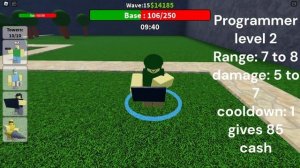 Programmer Tower Review (Tool Tower Defense) Roblox