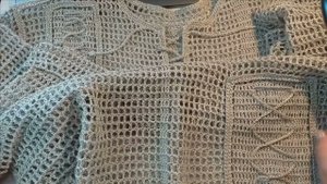 Вяжем из льна крючком. Бесплатный МК.