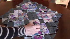 how to make a symmetrical card trick quilt panel