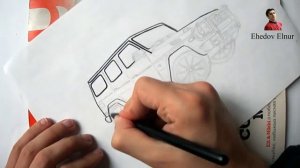 Как нарисовать Mercedes-Benz Гелендваген