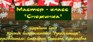 "Снежинка" МК от Сони Щерединой. рук. Т.Н.Столярчук. ДДК им.Пичугина, Новосибирск, 2024.