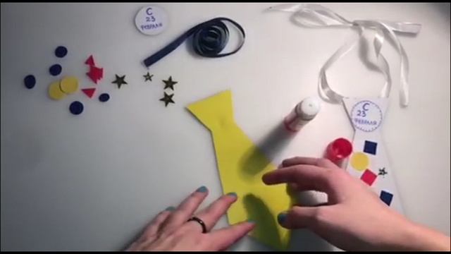 Мастер-класс 2-3 года. "Галстук ".