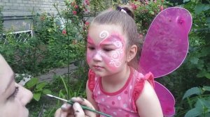 АКВАГРИМ БАБОЧКА/ РИСУНОК НА ЛИЦЕ/ aquagrim the BUTTERFLY