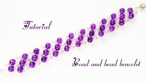#МК - Браслет из бусин и бисера | #Tutorial - Bead and bead bracelet