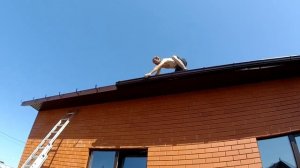 Двускатная крыша своими руками.Накрываем металлочерепицей.