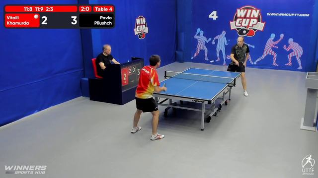 17:00 Хамурда Виталий 3-1 Плющ Павел стол 4 ЮГ-3 24.07.22 смотреть онлайн